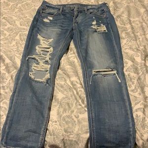 American Eagle Destroyed Boyfriend Jeans